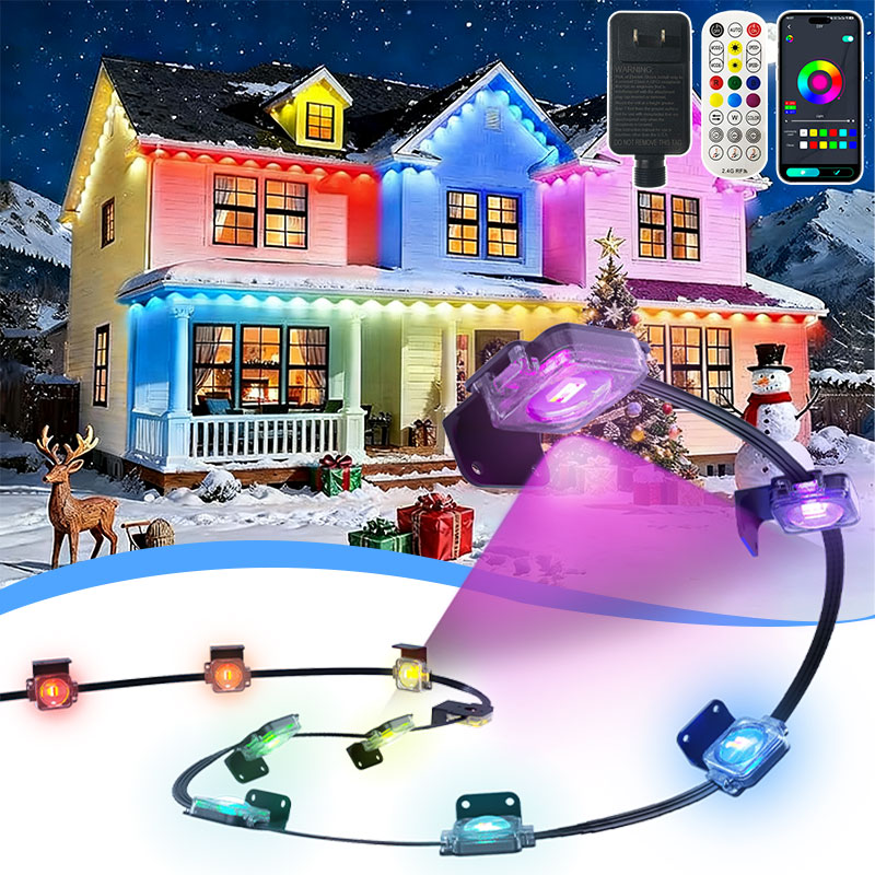 Smart Garden Led Lights - 영구 야외용 RGBCW 처마 조명 LED