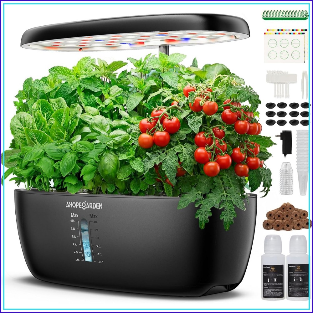 Hydroponic Grow Pod - 12포드 수경재배 정원(LED 성장등 포함), 실내