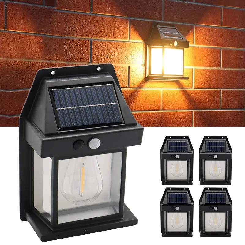 Smart Garden Lanterns - 태양광 텅스텐 야간 램프 지능형 모션