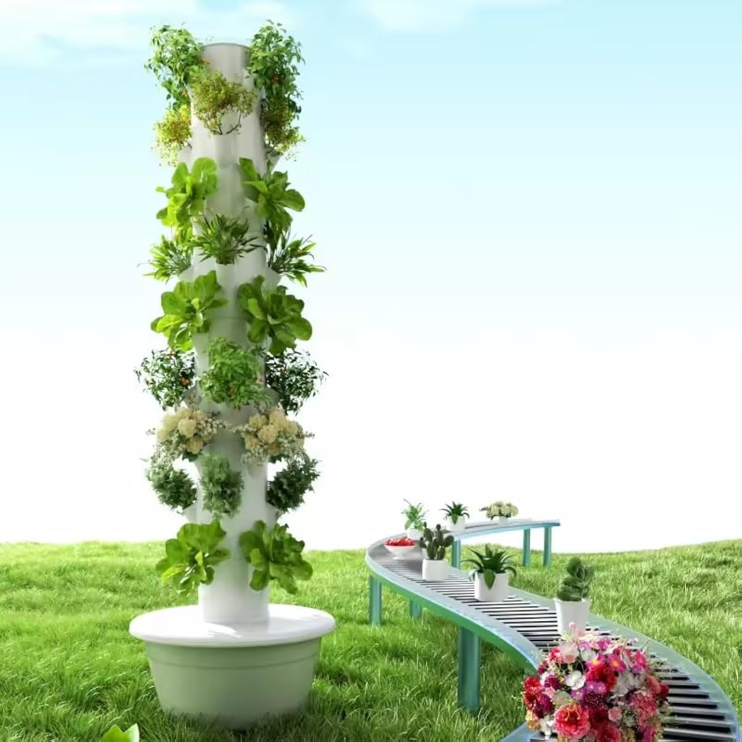Hydroponic Grow Pod - 수직 수경 재배 타워 에어로포닉 타워