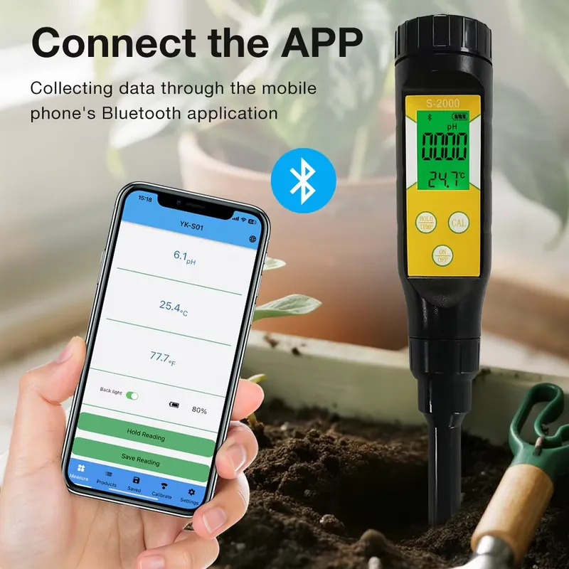 WAP01 스마트 토양 pH 측정기 (고정밀 온도/산도 - Smart Garden Usa 리뷰 및 가격