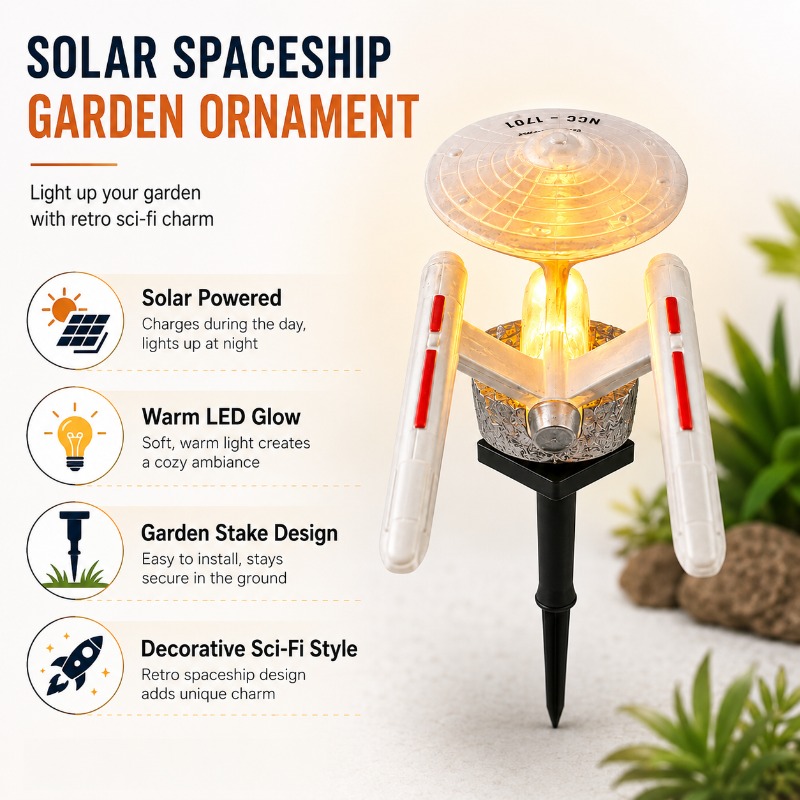 스타 트렉 USS 엔터프라이즈 솔라 가든 스테이크 라이 - Smart Garden Lamp 리뷰 및 가격