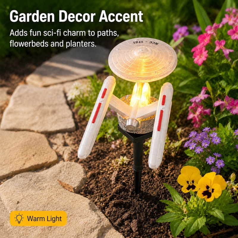 스타 트렉 USS 엔터프라이즈 솔라 가든 스테이크 라이 - Smart Garden Lamp 리뷰 및 가격