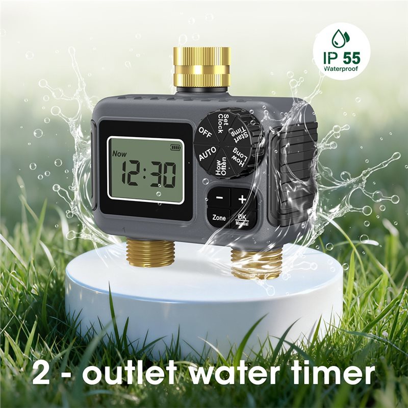 AY14 - 이중 콘센트 자동 관개 타이머 정원 물 타 - Smart Garden Valve 리뷰 및 가격