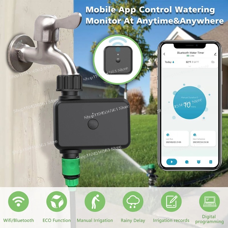 스마트 와이파이 정원 급수 타이머: 자동 점적 관개 컨 - Smart Garden Valve 리뷰 및 가격