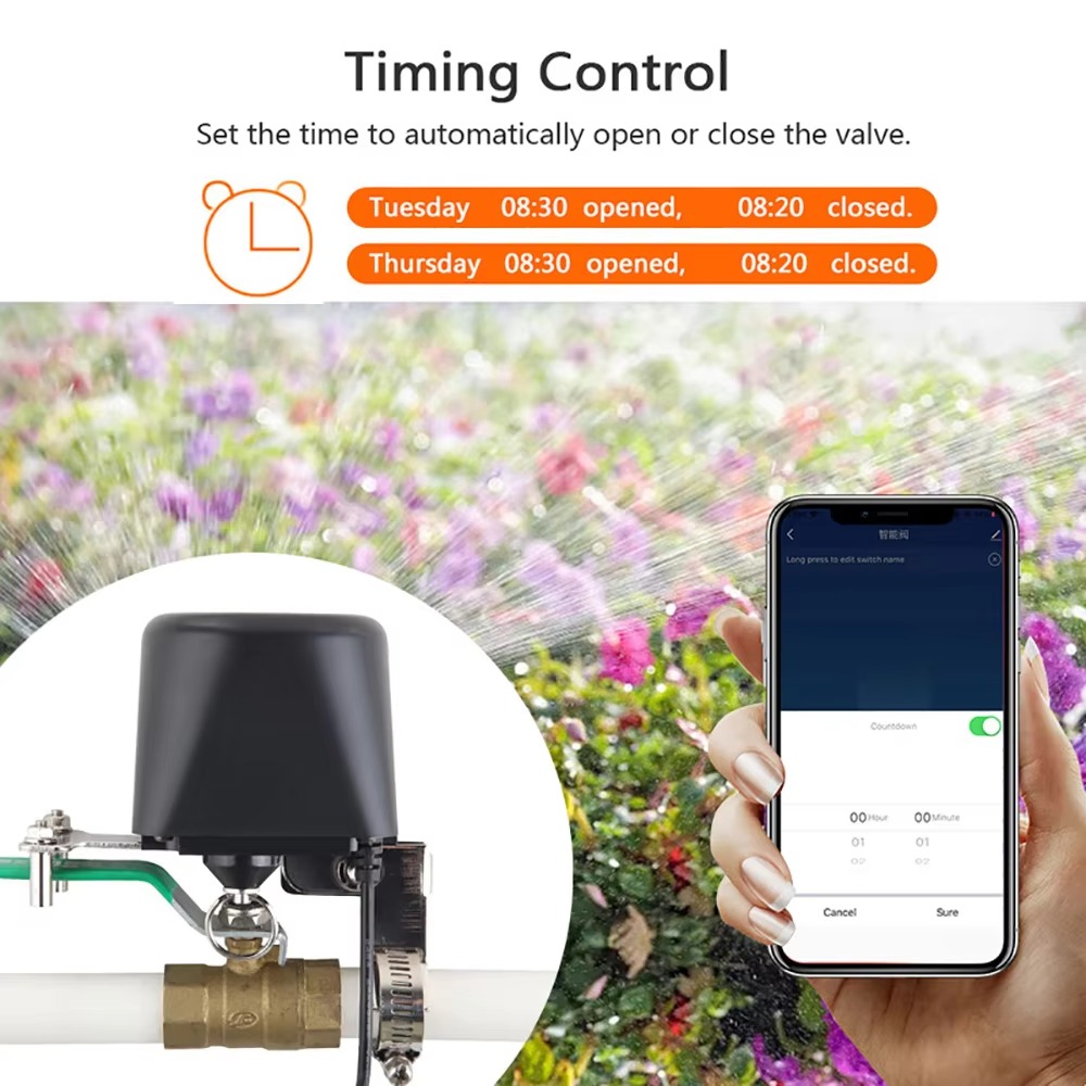 Tuya Zigbee 또는 Wifi 워터 밸브 가스 차 - Smart Garden Valve 리뷰 및 가격