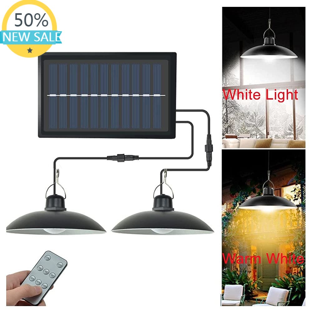 이중 헤드가 있는 태양광 펜던트 조명, 방수 4800m - Smart Garden Led Lights 리뷰 및 가격