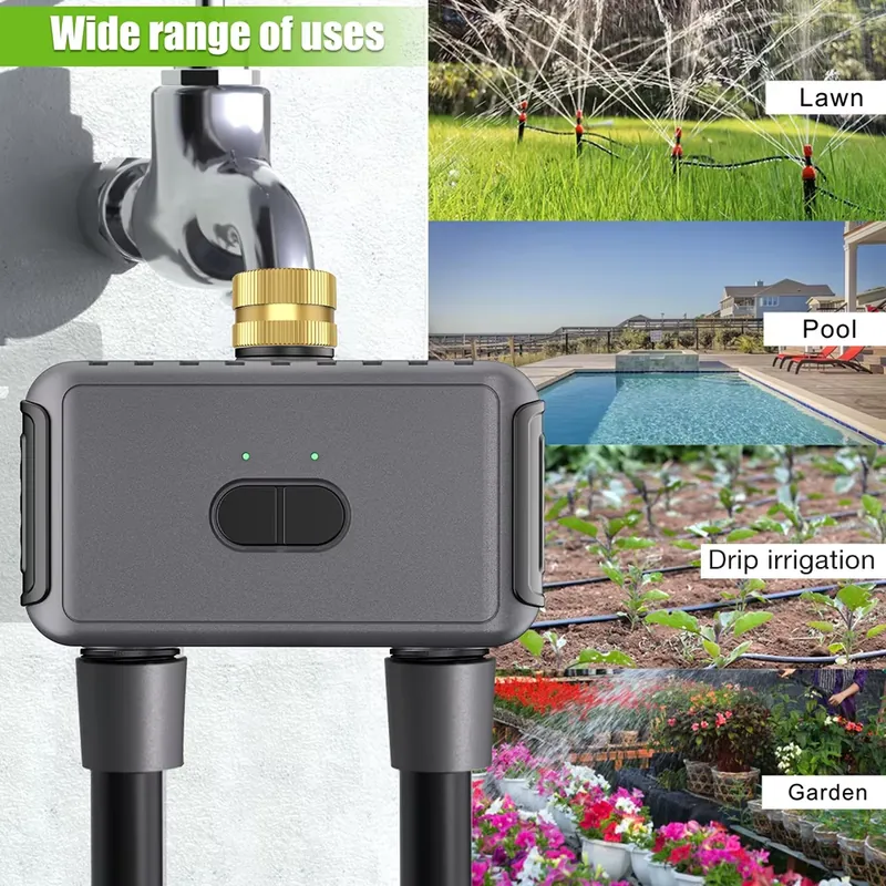 WAP01 WiFi 앱 제어 듀얼 호스 워터 타이머 스 - Smart Garden Usa 리뷰 및 가격