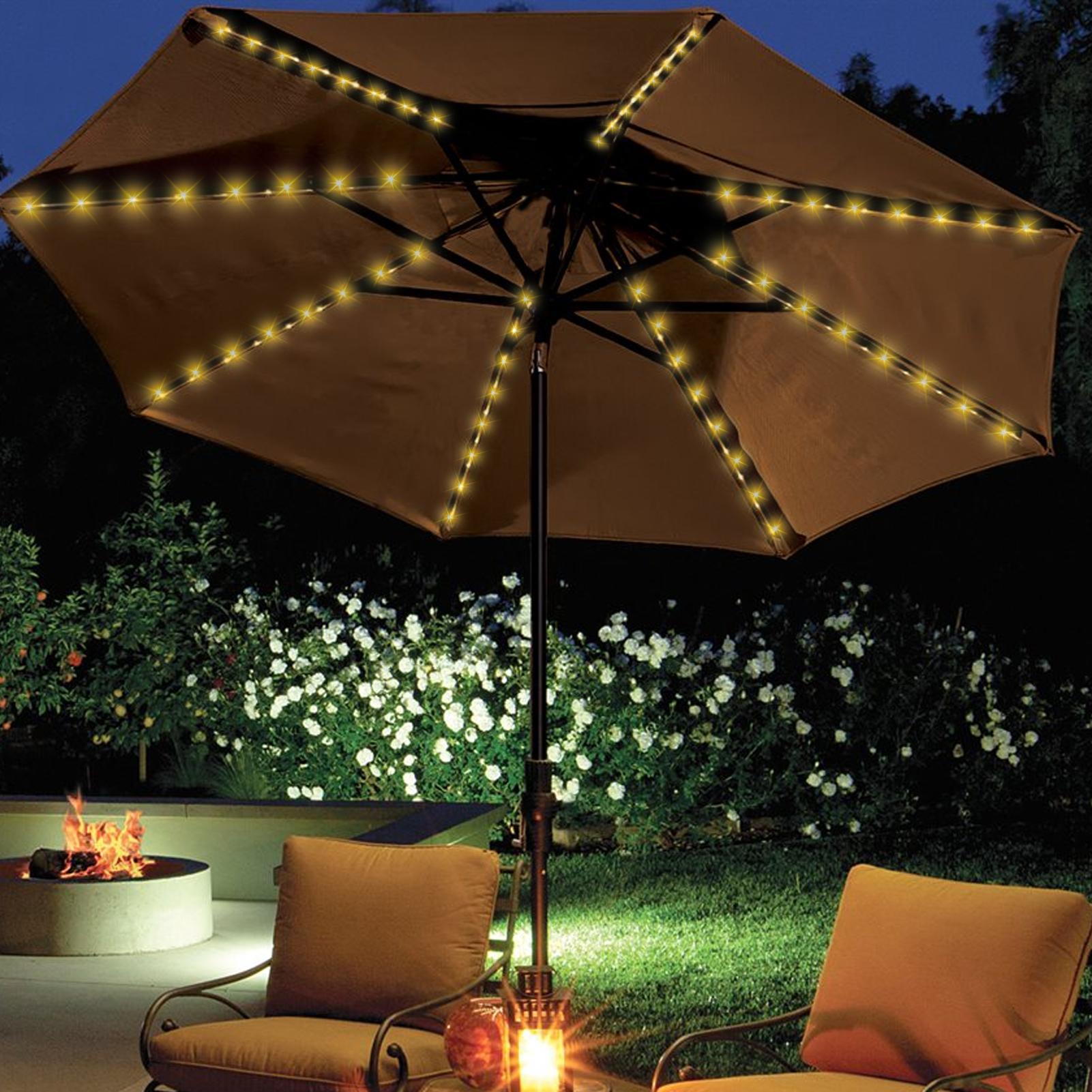 태양광 우산 스트링 라이트 104 LED 파라솔 스트링 - Smart Garden Lamp 리뷰 및 가격