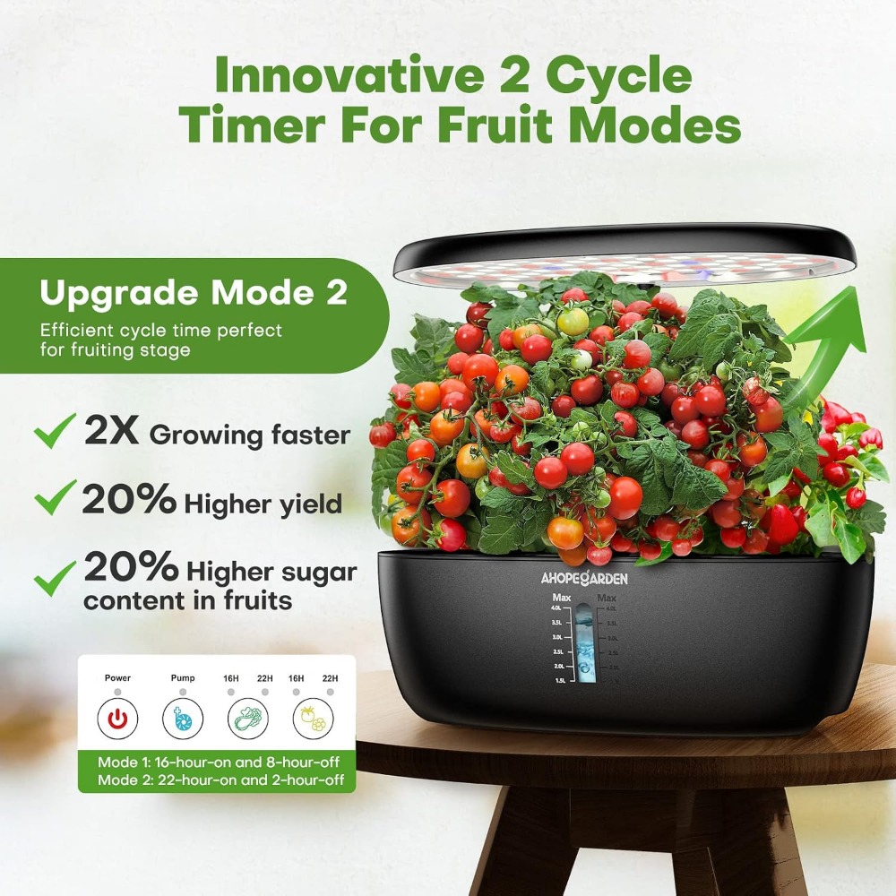 12포드 수경재배 정원(LED 성장등 포함), 실내 허 - Hydroponic Grow Pod 리뷰 및 가격