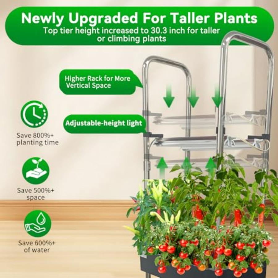 실내 수경재배 시스템: 스마트 풀스펙트럼 조명, 자동  - Smart Garden Indoor 리뷰 및 가격