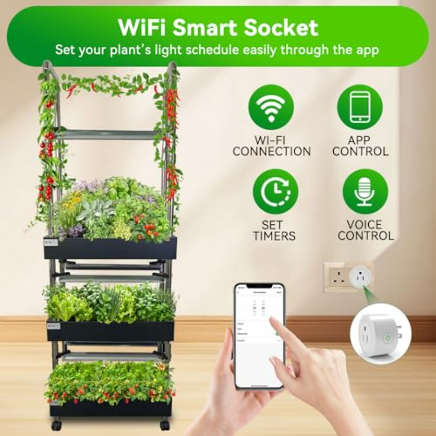 실내 수경재배 시스템: 스마트 풀스펙트럼 조명, 자동  - Smart Garden Indoor 리뷰 및 가격