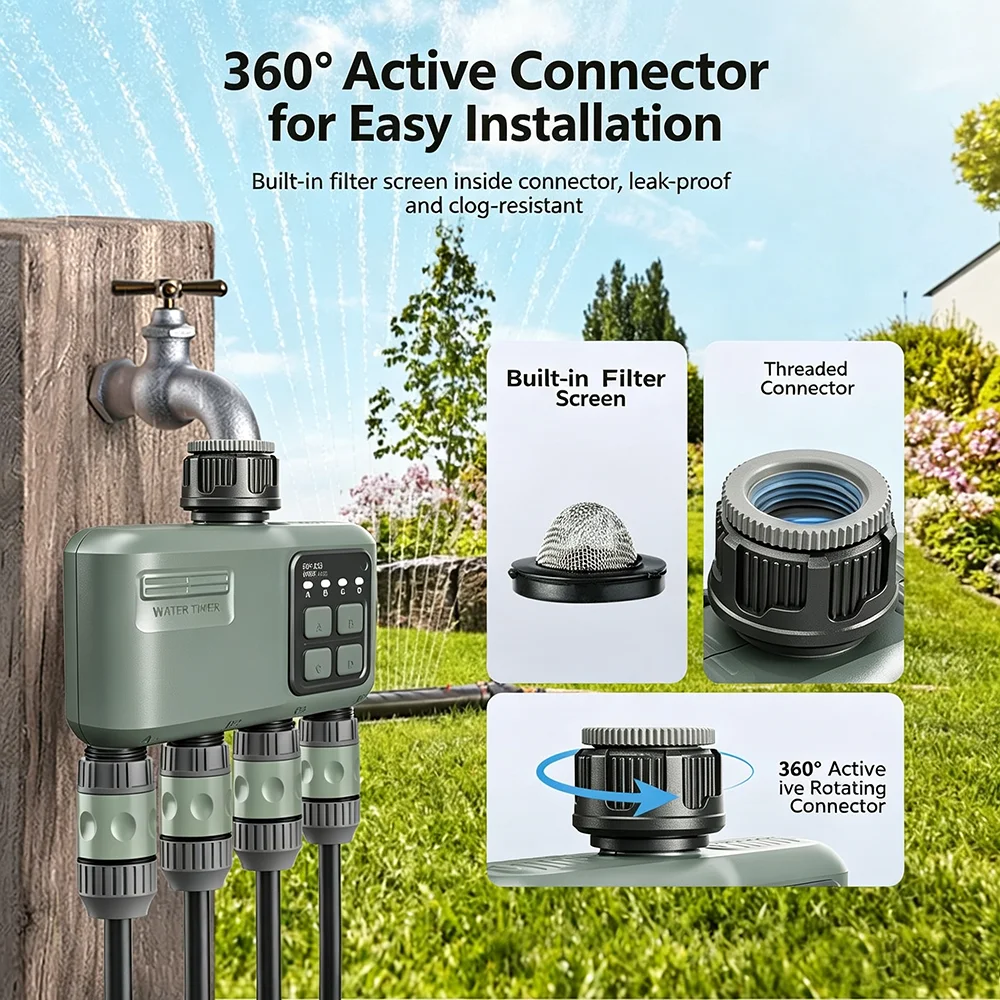 WiFi RF433 스마트 정원 스프링클러 물 타이머  - Smart Garden Valve 리뷰 및 가격