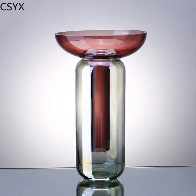 그라디언트 컬러 분리형 유리 꽃병 수경 화분 책상 장식 - Hydroponic Grow Pod 리뷰 및 가격