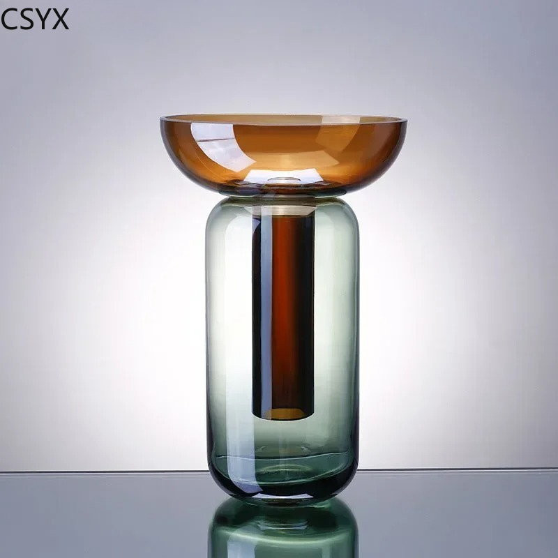 그라디언트 컬러 분리형 유리 꽃병 수경 화분 책상 장식 - Hydroponic Grow Pod 리뷰 및 가격