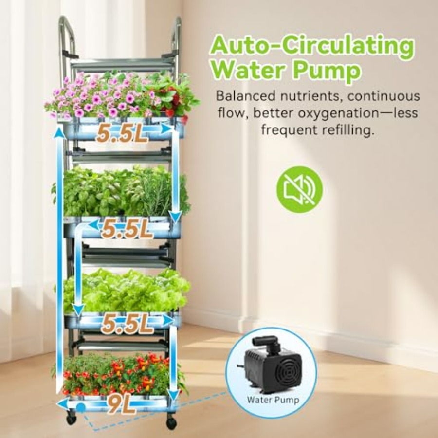 실내 수경재배 시스템: 스마트 풀스펙트럼 조명, 자동  - Smart Garden Indoor 리뷰 및 가격